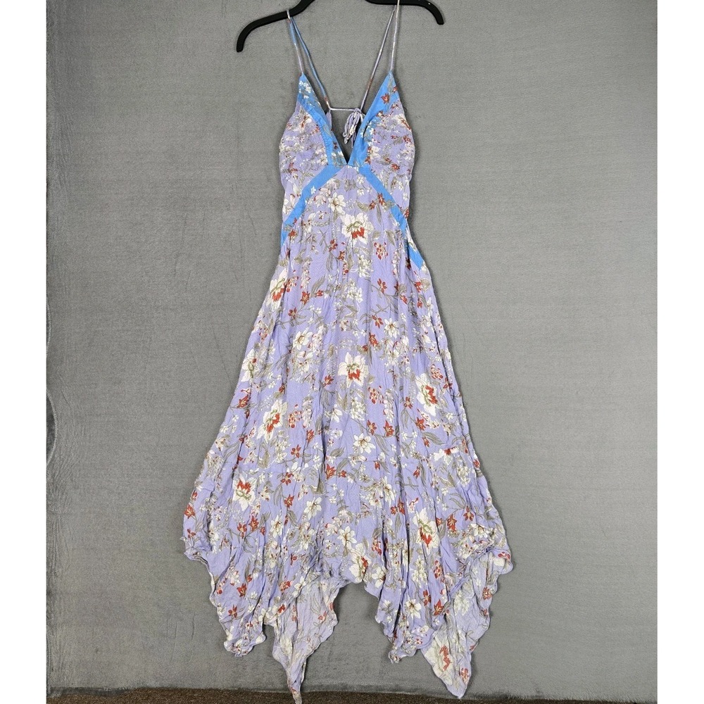 Intimately Free People There She Goes Slip In Dress Womens Small Asymmetric Hem
